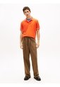 Polo Naranja De Corte Regular Ribeteado Con Logo Tommy Jeans de Tommy Hilfiger
