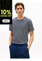 Camiseta Azul Oscuro Regular Fit A Rayas Tommy Hilfiger de Tommy Hilfiger