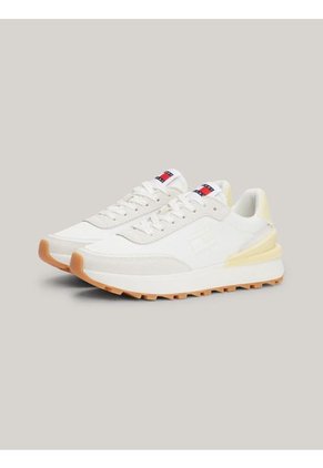 Tenis Amarillo Estilo Running Con Suela Dentada Tommy Hilfiger