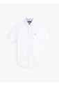 Camisa Blanca Lino Solida De Corte Regular Tommy Hilfiger de Tommy Hilfiger