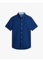 Camisa Azul Lino Solida De Corte Regular Tommy Hilfiger de Tommy Hilfiger