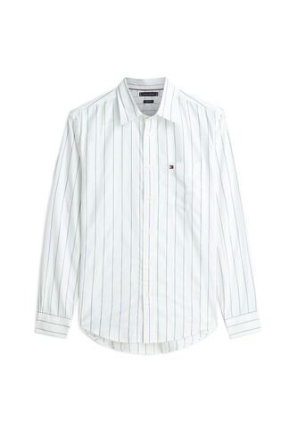 Camisa Blanca A Rayas De Corte Amplio Tommy Hilfiger Tommy Hilfiger