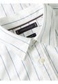 Camisa Blanca A Rayas De Corte Amplio Tommy Hilfiger de Tommy Hilfiger
