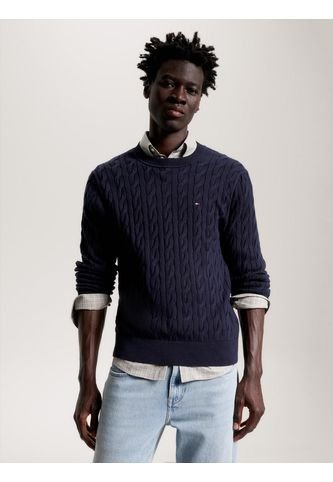 Saco Azul Classics De Punto Trenzado Tommy Hilfiger Tommy Hilfiger