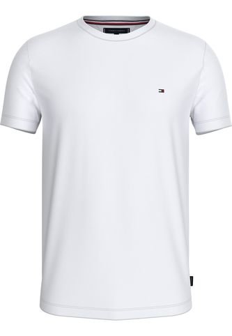 Camiseta Blanca De Tejido Interlock Con Corte Slim Tommy Hilfiger Tommy Hilfiger