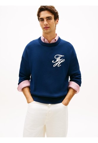 Saco Azul Grueso Con Logo Bordado Tommy Hilfiger Tommy Hilfiger