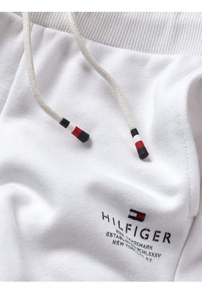 Joggers De Corte Cónico Con Logo Niño Blanco Tommy Hilfiger