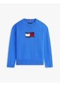 Saco Azul Para Niño De Cuello Redondo Con Logo Tommy Hilfiger de Tommy Hilfiger