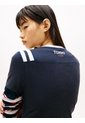 Camiseta Multicolor Slim De Punto Aterciopelado Con Logo Tommy Jeans de Tommy Hilfiger