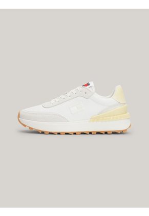 Tenis Amarillo Estilo Running Con Suela Dentada Tommy Hilfiger