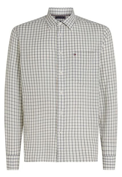 Camisa Verde De Corte Regular Con Diseño De Cuadros Tommy Hilfiger