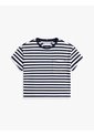 Camiseta Azul Para Niña Essential Holgada De Rayas Con Logo Tommy Hilfiger de Tommy Hilfiger