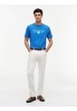 Camiseta Azul De Punto Con Logo Tommy Hilfiger de Tommy Hilfiger