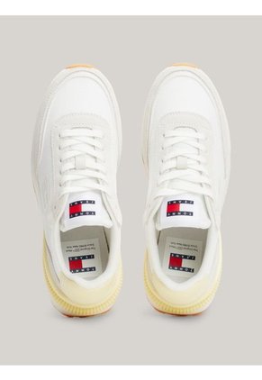 Tenis Amarillo Estilo Running Con Suela Dentada Tommy Hilfiger