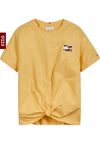 Camiseta De Corte Regular En Algodón Hombre Amarillo Tommy
