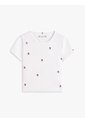 Top Muy Para Niña Ajustado Con Logo Y Estrellas Bordadas Tommy Hilfiger de Tommy Hilfiger