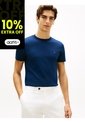 Camiseta Azul De Tejido Interlock Con Corte Slim Tommy Hilfiger de Tommy Hilfiger