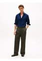 Camisa Azul Twill De Corte Regular Con Cuello Flexible Tommy Hilfiger de Tommy Hilfiger