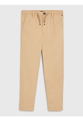 Pantalón Essential De Corte Ancho Niño Beige Tommy Hilfiger