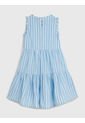 Vestido De Rayas Celeste Para Niña Tommy Hilfiger de Tommy Hilfiger