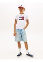 Camiseta Blanca Para Niño Con Logo Estampado En El Pecho Tommy Hilfiger de Tommy Hilfiger