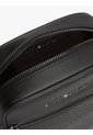 Bolso Negro Reporter Con Panel Tejido Tommy Hilfiger de Tommy Hilfiger