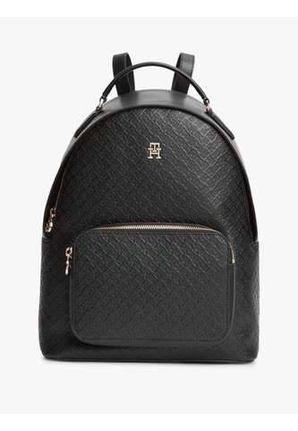 Morral Negro Con Monogramas TH En Bajo Relieve Tommy Hilfiger Tommy Hilfiger