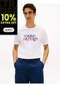 Camiseta Blanca Con Logo Brand Love Estampado En El Pecho Tommy Hilfiger de Tommy Hilfiger