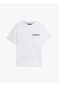 Camiseta Blanca Global Stripe Con Bolsillo Tommy Hilfiger de Tommy Hilfiger
