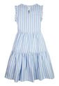 Vestido De Rayas Celeste Para Niña Tommy Hilfiger de Tommy Hilfiger