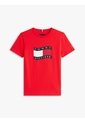 Camiseta Roja Para Niño Con Logo Estampado En El Pecho Tommy Hilfiger de Tommy Hilfiger