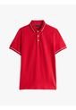Polo Rojo Ribeteado De Corte Slim Tommy Hilfiger de Tommy Hilfiger