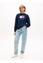 Saco Multicolor Holgado De Felpa Con Logo Ondulante Tommy Jeans de Tommy Hilfiger