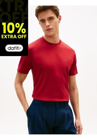 Camiseta Roja De Punto Con Rayas Global Stripe Tommy Hilfiger Tommy Hilfiger