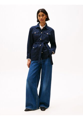 Rompe Azul Viento Estilo Militar Con Botones Dorados Tommy Hilfiger Tommy Hilfiger