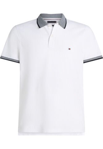 Polo Blanco De Corte Regular Con Logo Tommy Hilfiger Tommy Hilfiger