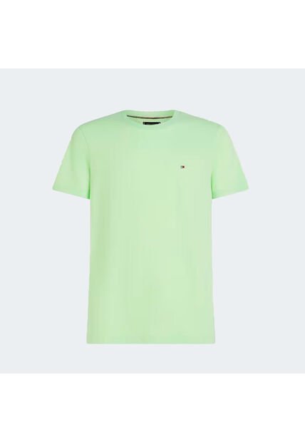 Camiseta Verde Essential Con Logo Tommy Hilfiger