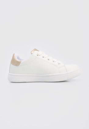 Tenis Lifestyle Blanco-Dorado Tommy Hilfiger Kids