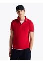 Polo Rojo Ribeteado De Corte Slim Tommy Hilfiger de Tommy Hilfiger