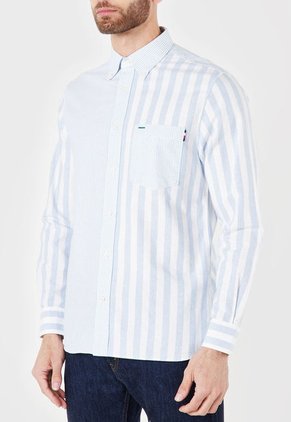 Camisa Azul-Blanco Tommy Hilfiger