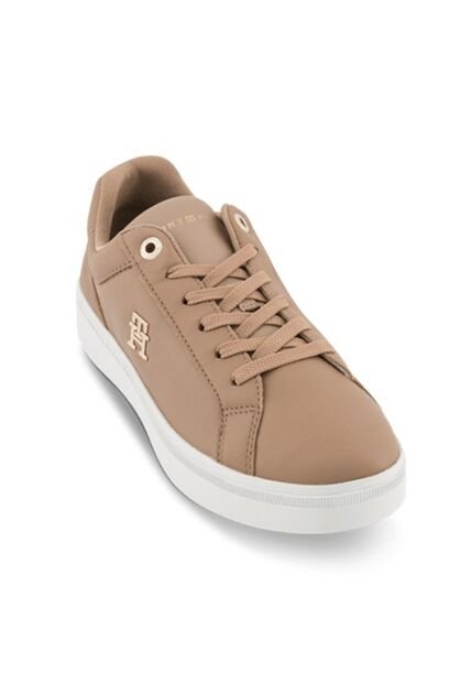 Tenis Beige Clásicas De Piel Para Mujer Tommy Hilfiger