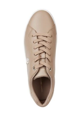 Tenis Beige Clásicas De Piel Para Mujer Tommy Hilfiger
