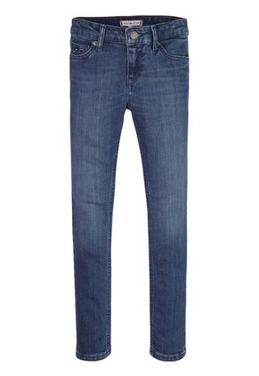 Jeans Nora Ceñidos Con Efecto Desteñido Niña Azul Tommy Hilfiger