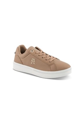 Tenis Beige Clásicas De Piel Para Mujer Tommy Hilfiger