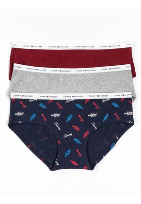 Paquete De 3 Hipsters Mujer Azul Tommy Hilfiger