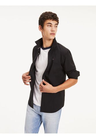 Camisa Negra De Algodón Elástico Tommy Jeans Tommy Hilfiger