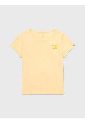 Camiseta Niña Amarilla Con Firma Sensorial Adaptive Tommy Hilfiger