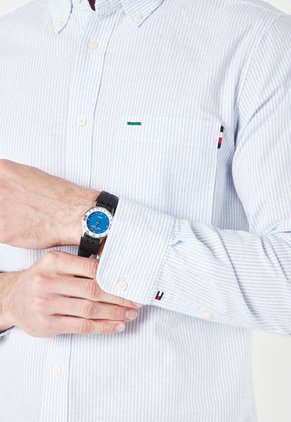 Camisa Blanco-Azul Tommy Hilfiger