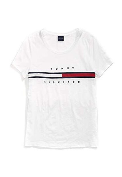 Camiseta Adaptive Con Rayas Icónicas Niña Blanco Tommy Hilfiger