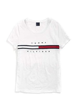 Camiseta Adaptive Con Rayas Icónicas Niña Blanco Tommy Hilfiger